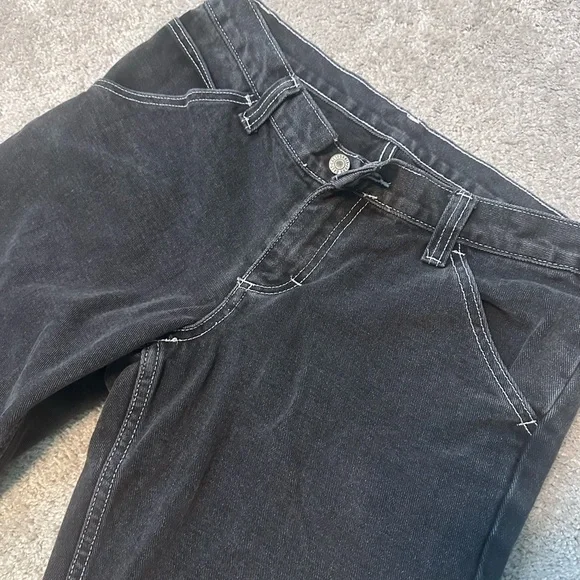 Women's Black Flare & Wide Leg Jeans - Picture 5 of 7